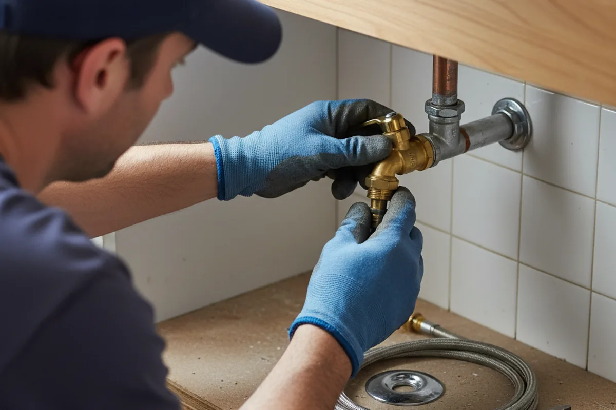 Shutoff valve and fitting work during Repiping in Viola